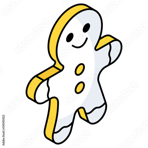 A yummy icon of gingerbread 
