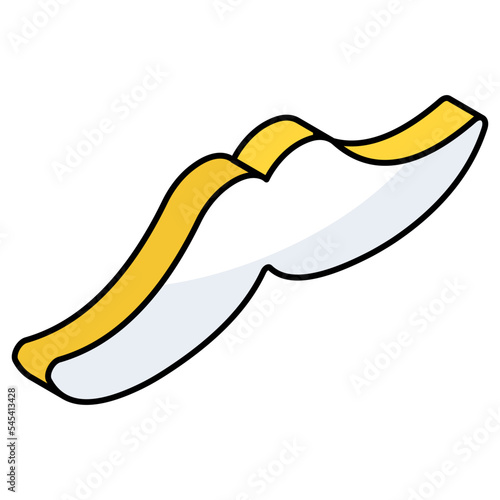 Modern design icon of mustache 
