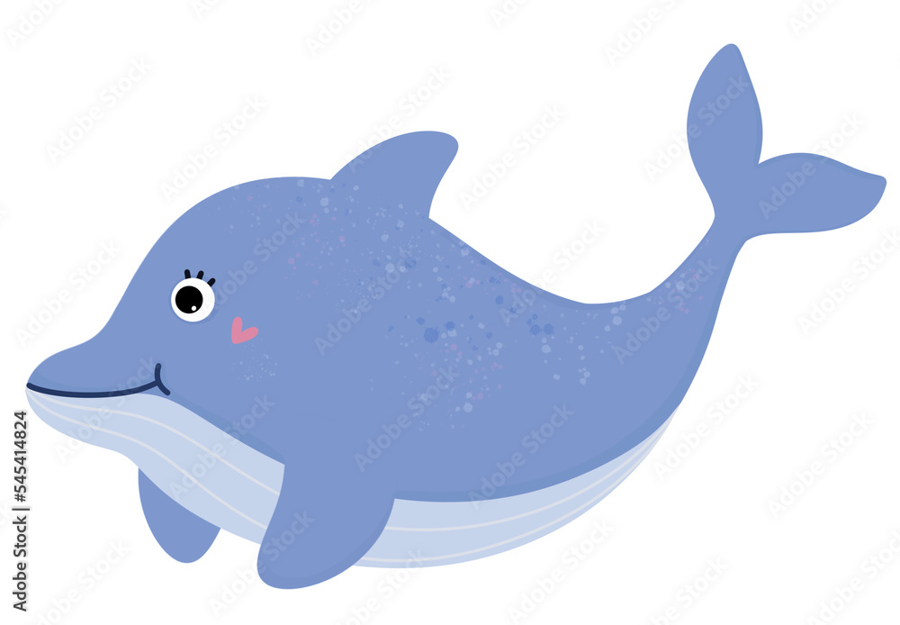 Obraz premium Cute Whale