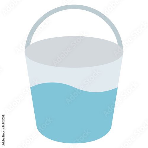bucket with water illustration