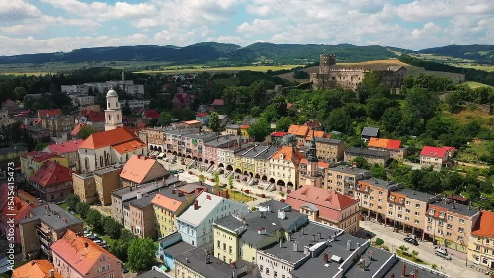 Beautiful architecture of the Bolkow castle in Lower Silesia at summer. Poland Beautiful architecture of the Bolkow castle in Lower Silesia at summer. Poland