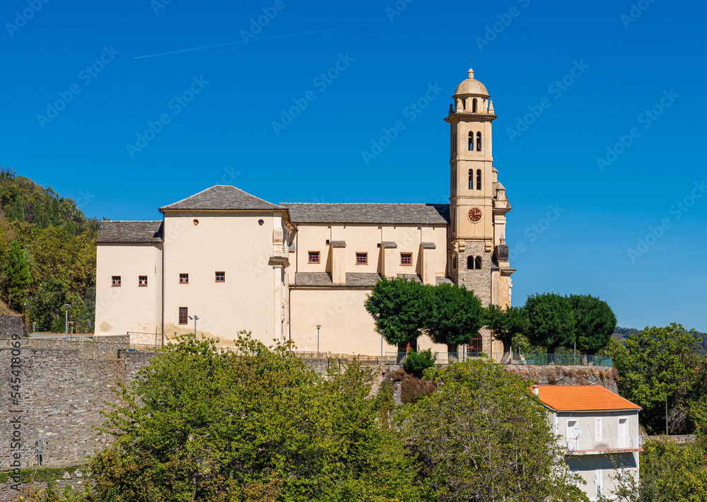 Corsica, Piedicroce, parish church Saint-Pierre-et-Saint-Paul, built at the end of the seventeenth century