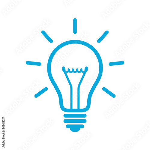Light bulb blue