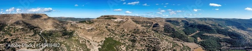 Panorama and Areal View of Ares del Maestrat, also known as Ares del Maestrazgo in Spanish or simply Ares, is a municipality in the province of Castelló in the Valencian Country. photo
