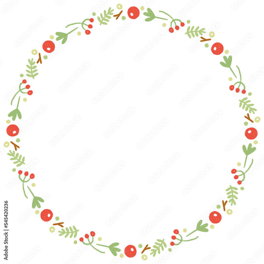 frame border circle happy new year