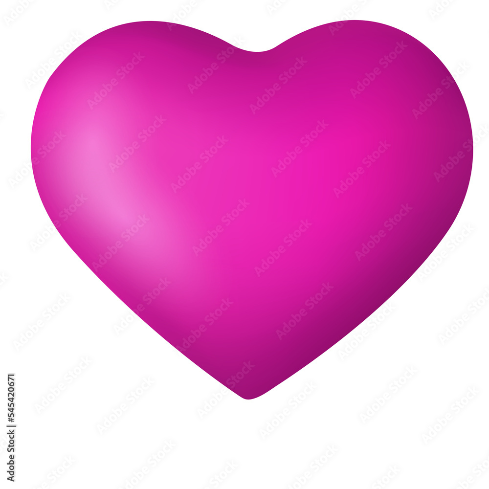 Realistic 3d love heart design shapes. Hearts for Valentine's day. Holiday of all lovers. Valentine's Day. February 14. PNG. Heart and love assets