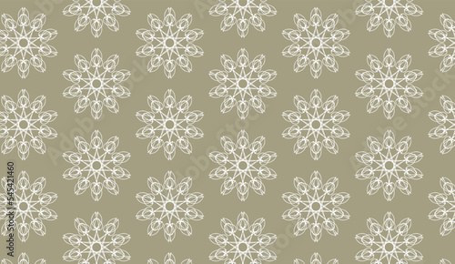 abstract luxury elegant white and grey floral seamless pattern