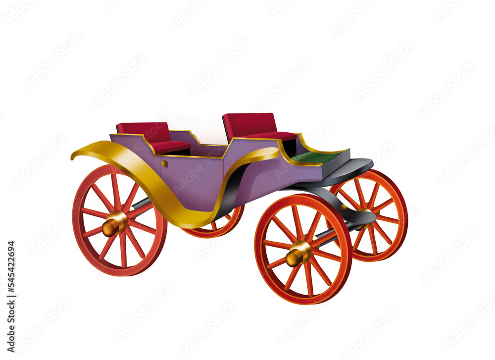 Fototapeta premium calèche, chariot, âne, enfant, transport, voyage, illustration, carrosse, jouet, silhouette, carriole, classique, coloré, fête, joli, balade