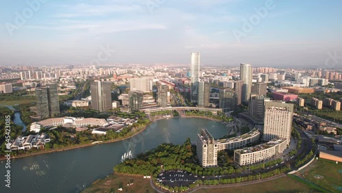 Wallpaper Mural Modern architectural aerial photography in Suzhou Lake Torontodigital.ca