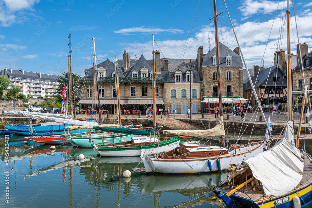 Harbor and bridge of Port de Saint-Goustan, Auray, Brittany
