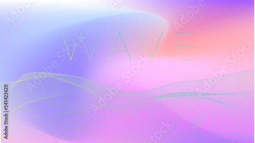 Wave Background design rainbow