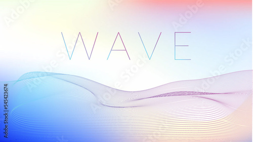 Wave Background design rainbow