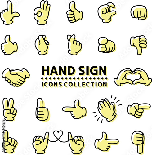 ハンドサイン　アイコン
