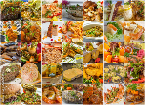 collage de nourriture 