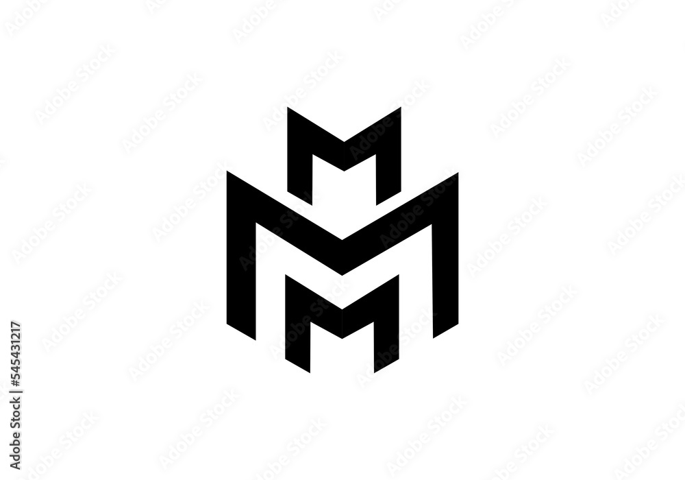 initial letter logo MM a initial company icon business logo background illustration initial letter logo MM a initial company icon business logo background illustration