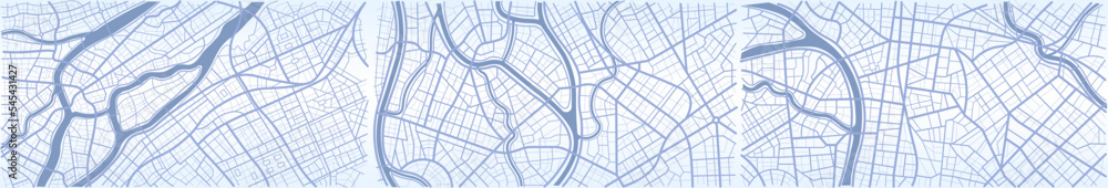 Fototapeta premium City top view. View from above the map buildings. Gps map navigation to own house. Detailed view of city. Decorative graphic tourist map. Abstract transportation background. Vector, illustration.