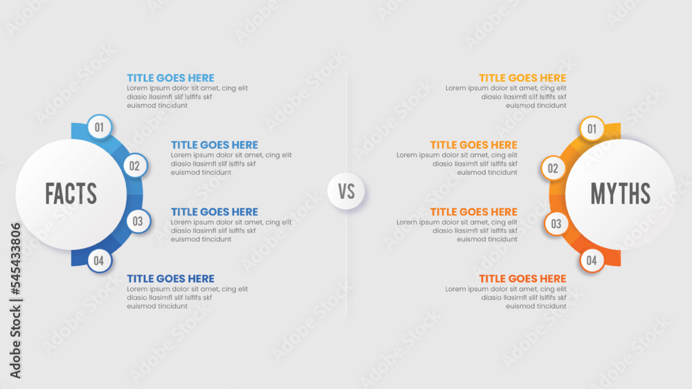 Do and Don't, Pros and Cons, Comparison Chart Infographic Template Design