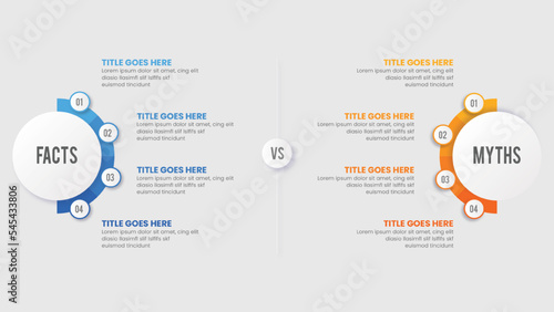 Do and Don't, Pros and Cons, Comparison Chart Infographic Template Design