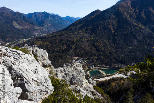 Jasna Lakes from Vitranc Summit above Kranjska Gora
