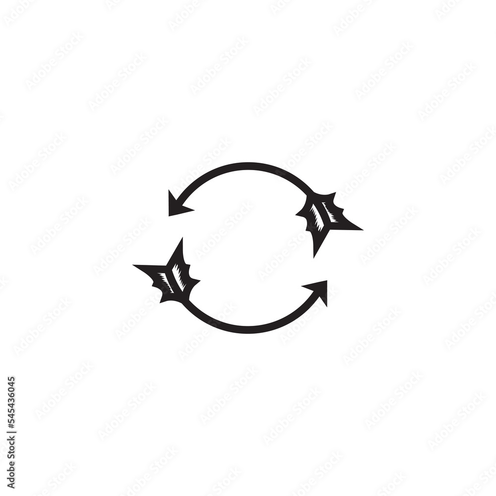 circular arrow logo design vector illustration circular arrow logo design vector illustration