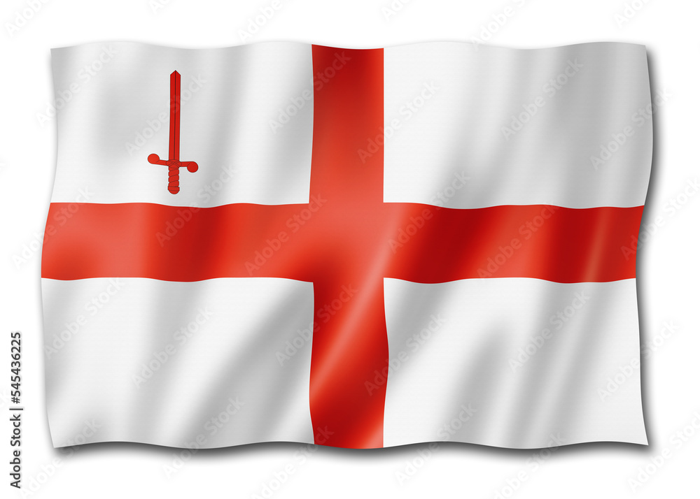 Fototapeta premium London City flag, UK
