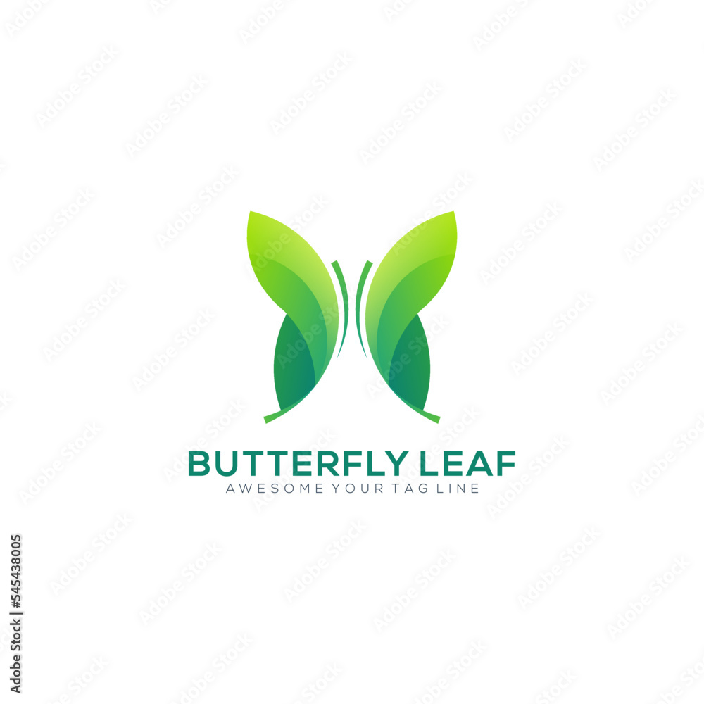 butterfly leaf modern gradient logo colorful butterfly leaf modern gradient logo colorful