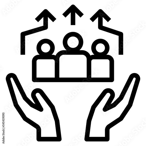 aspiration outline style icon