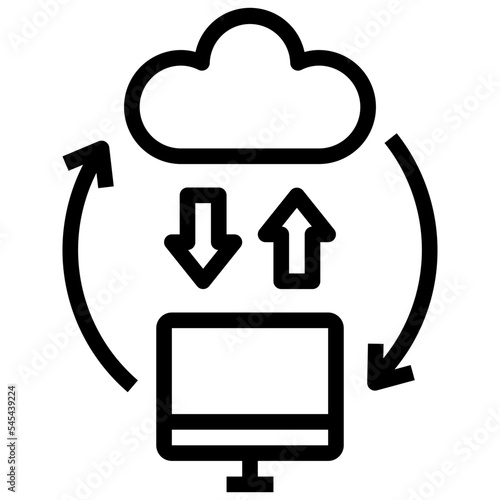 backup and restore outline style icon
