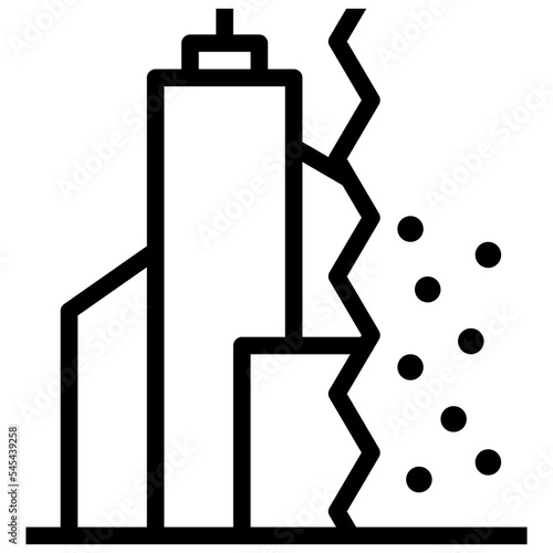 bankrupt outline style icon