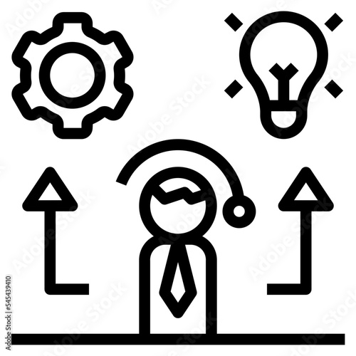 broker outline style icon