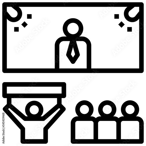 candidate outline style icon