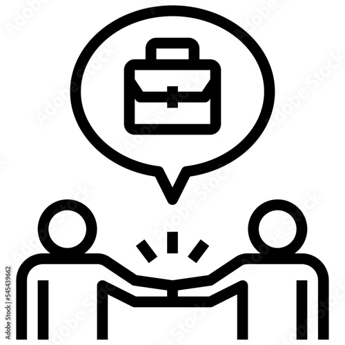 communication skill outline style icon