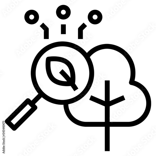 ecological outline style icon