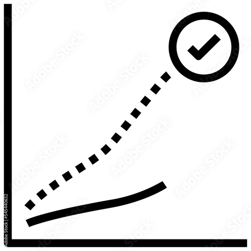 expectation outline style icon