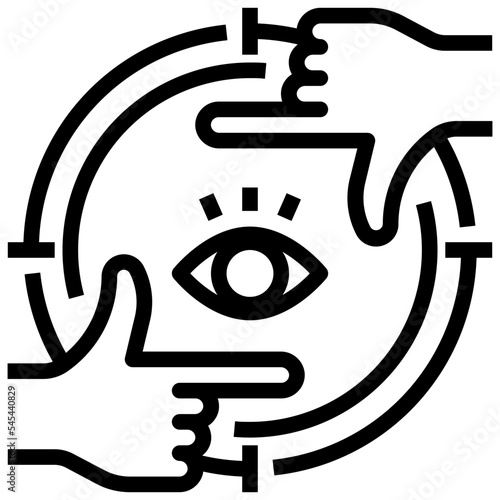 focus outline style icon