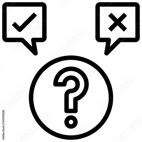 hypothesis outline style icon