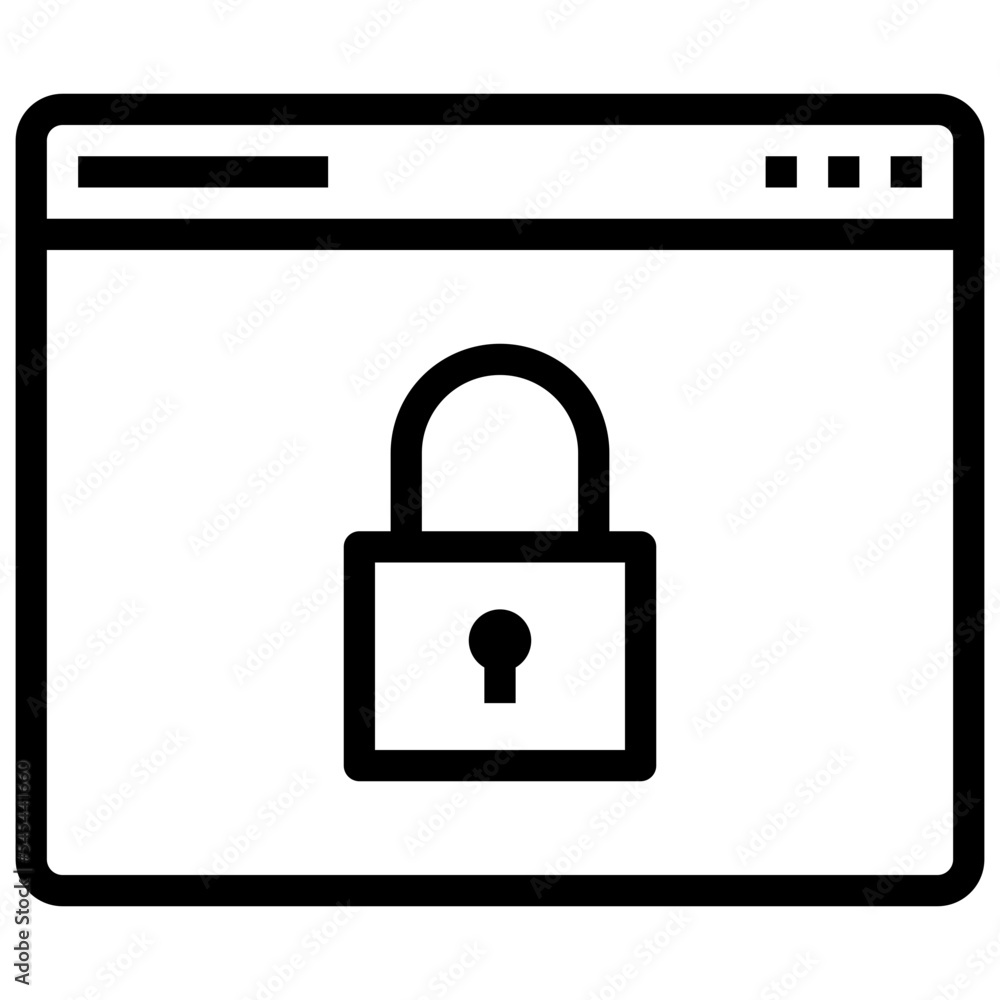 lock outline style icon lock outline style icon
