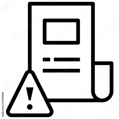 misinformation outline style icon