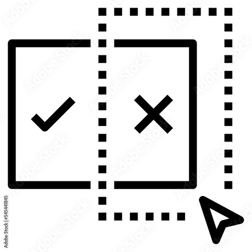 misinformation outline style icon