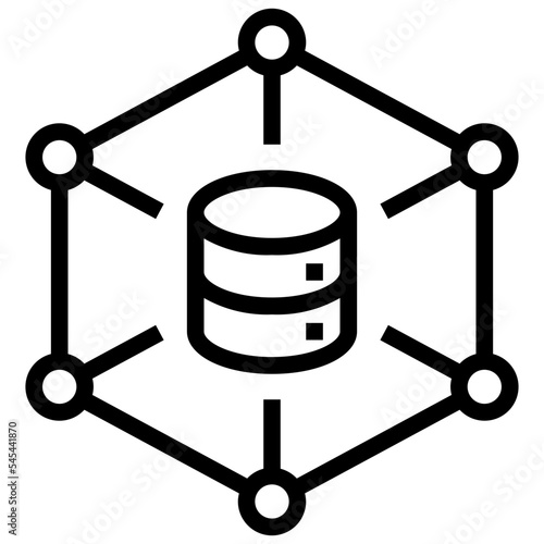 modernize storage outline style icon