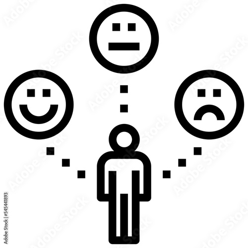 moody outline style icon