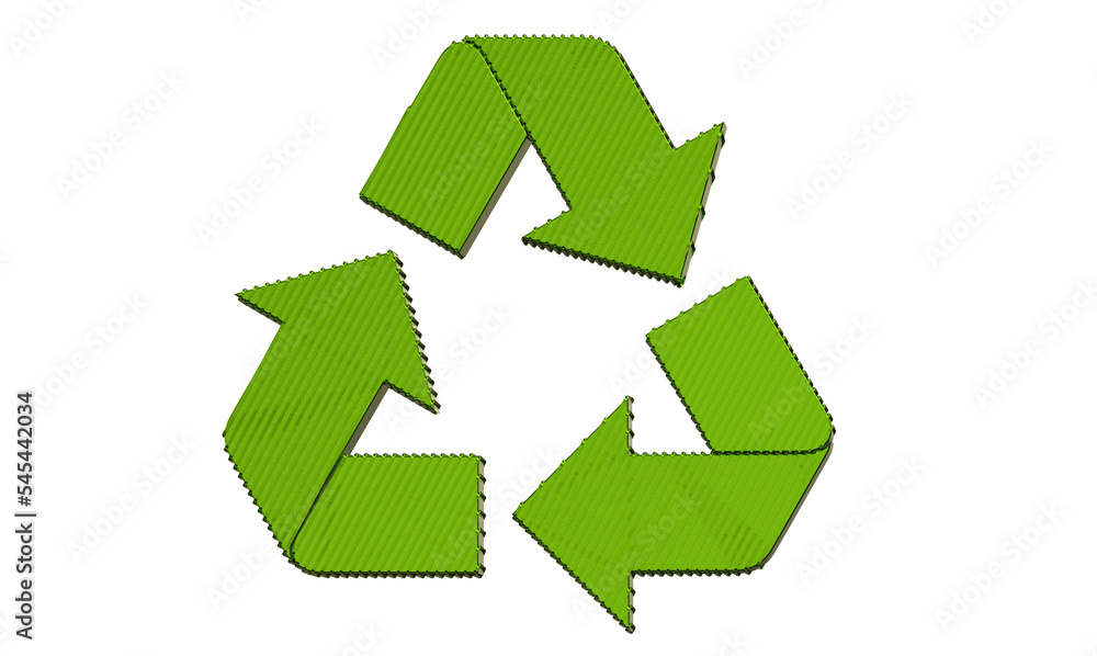 Obraz premium green recycling icon