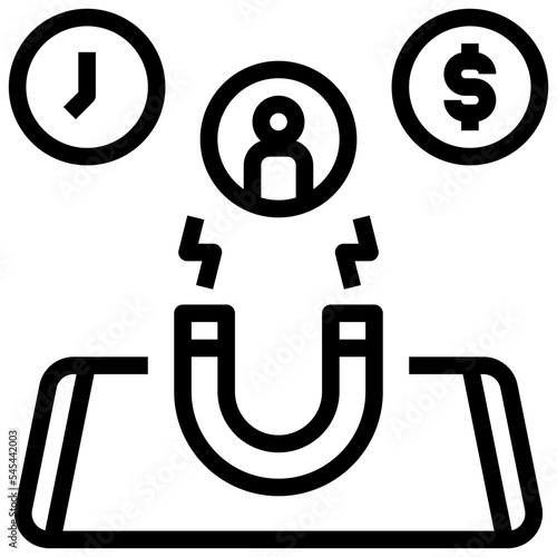 nomophobia outline style icon
