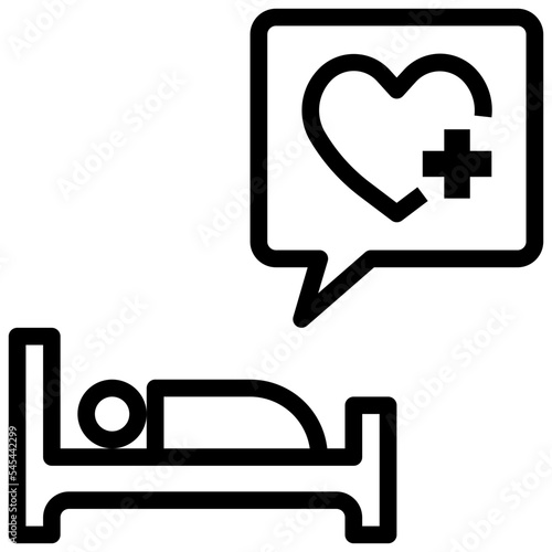 patient outline style icon