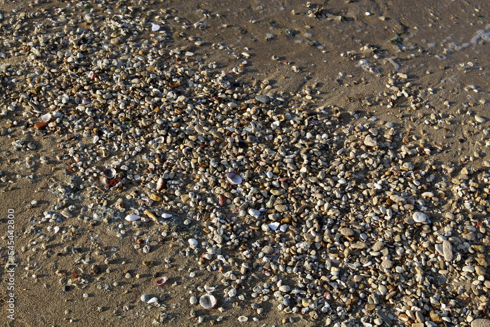 The stones lie on the shores of the Mediterranean Sea. The stones lie on the shores of the Mediterranean Sea.