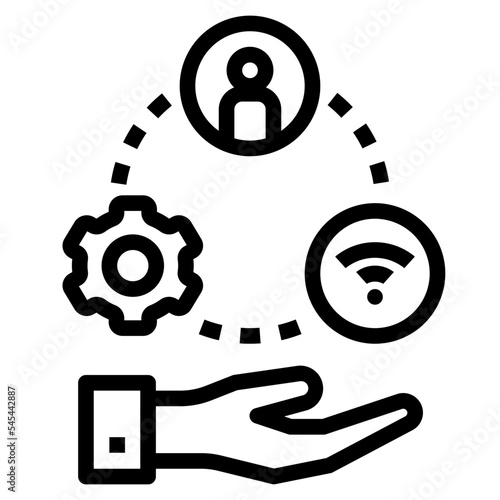 resource outline style icon