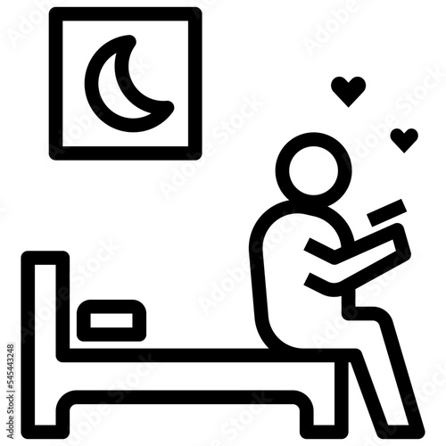 smartphone outline style icon
