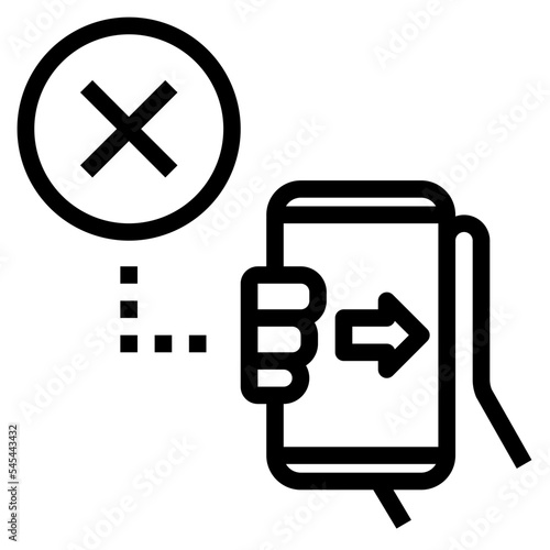 stop forwarding outline style icon