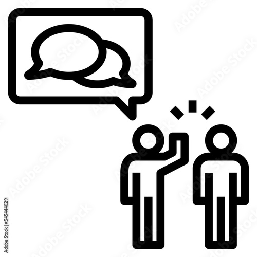 viralmarketing outline style icon