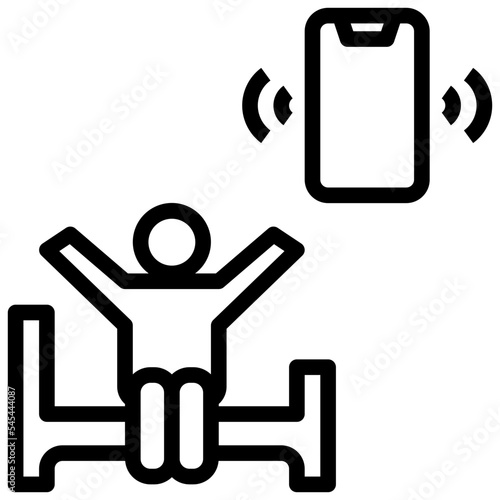 wake outline style icon